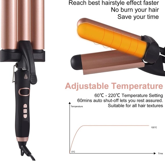 ✨SOLD✨24in Body Wave Lace Front Wig Includes free Wave Curling Iron - Picture 5 of 5